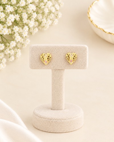 Gold Plated Stud Earring — Earring, RW2772