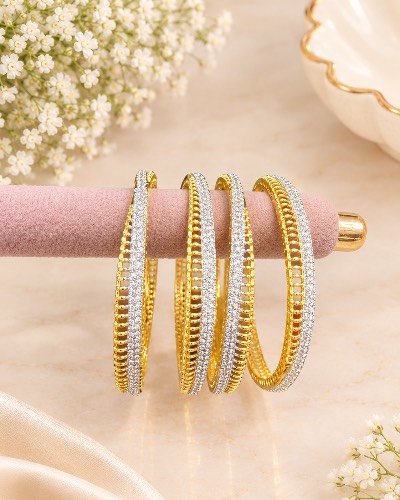AD Bangles Gold Plated Bangles — Bangles, RW2403