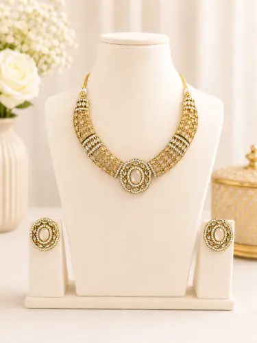 Kundan Necklace — Necklace, RW1738
